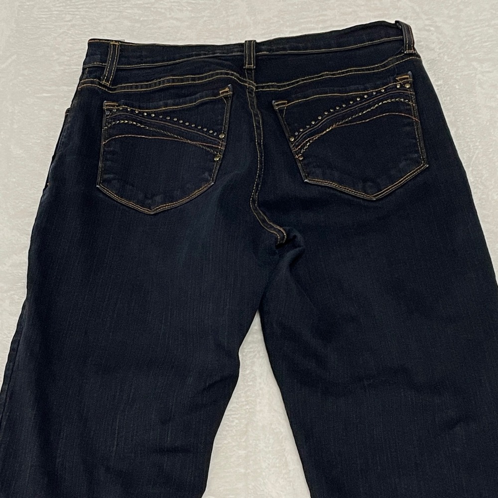 NYDJ Not Your Daughter's Jeans P7100D Dark Wash Bootcut Petite Size 8P Indigo US - Picture 10 of 13